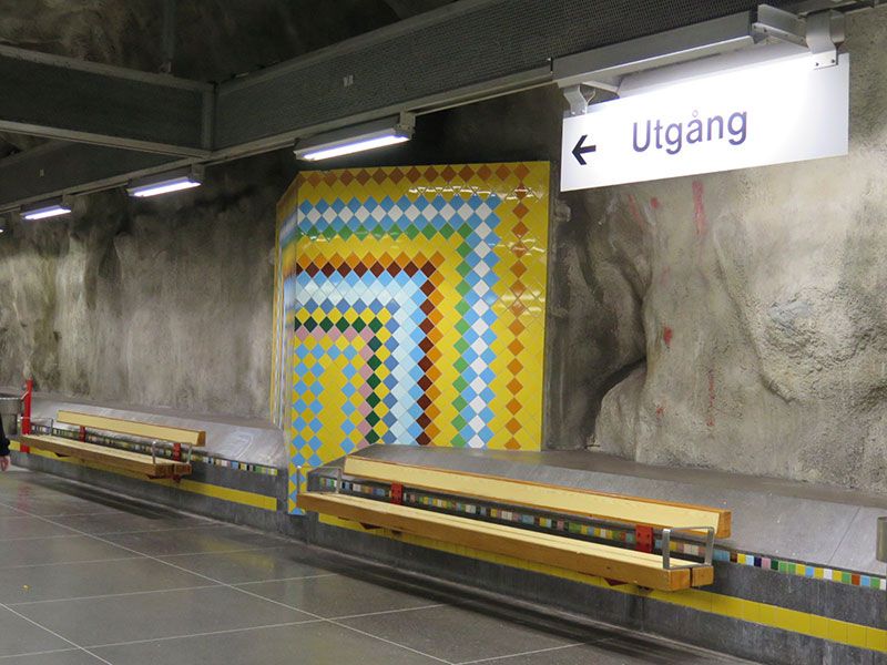 Las estaciones más boitas del metro de Estocolmo - Västra skogen