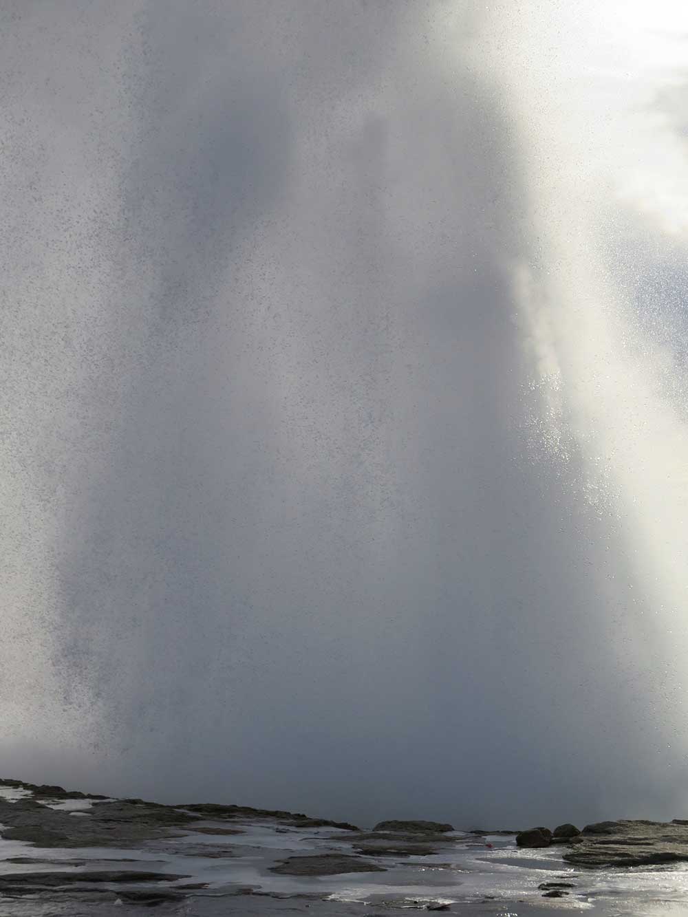 Columna de agua hirviendo