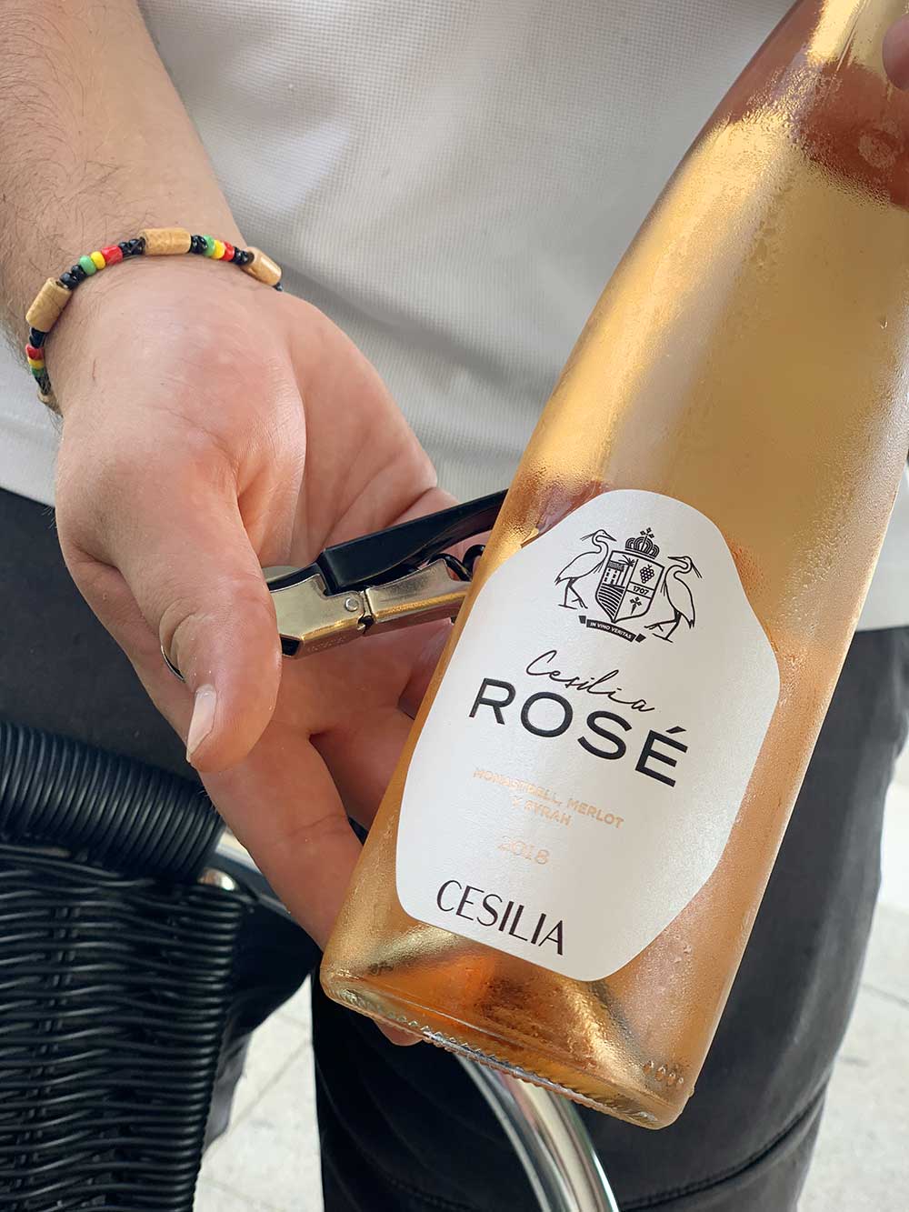 Vino rosado Cesilia
