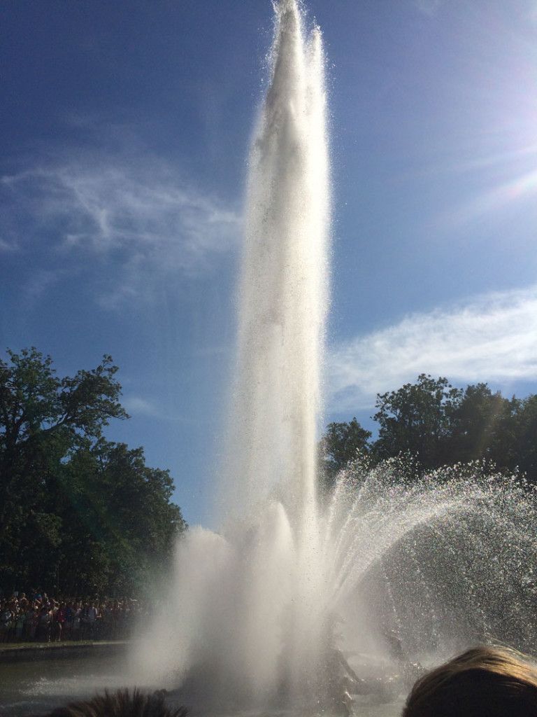 Chorro de 25 metros de la fuente de El Canastillo - Fuentes de La Granja