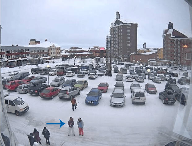 La gran escapada saludando desde la Webcam en directo de Kiruna