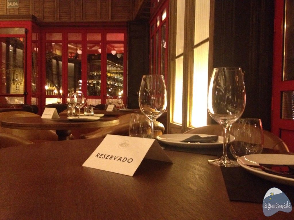 Mesas reservadas en el restaurante Martinete