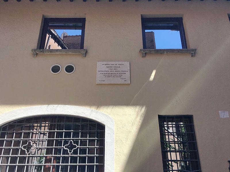 Qué ver en Trastevere - Roma - Casa de Lucio Dalla