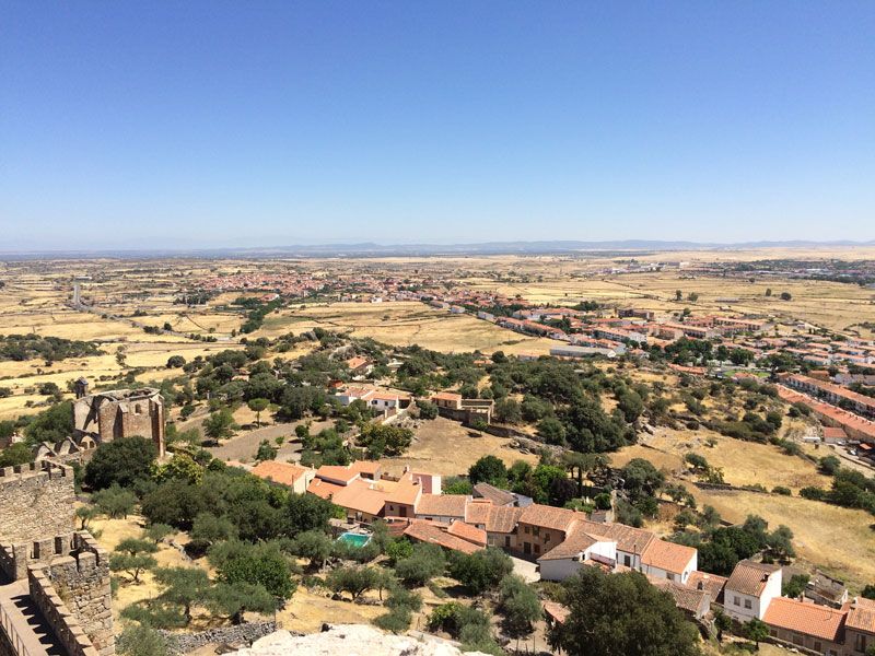 Vistas del entorno de Trujillo desde el castillo
