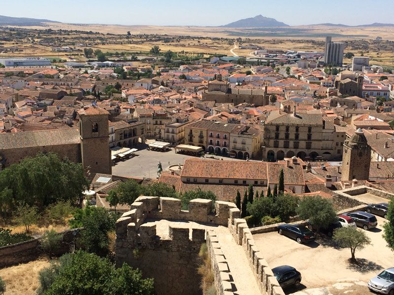 Trujillo desde lo alto del castillo